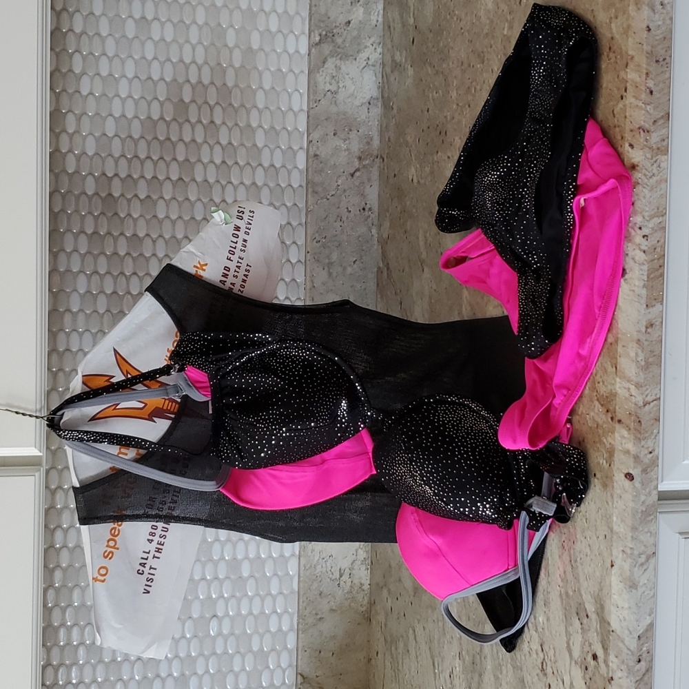 Two Victoria's Secret Bikinis and Sheer Cover Up Top